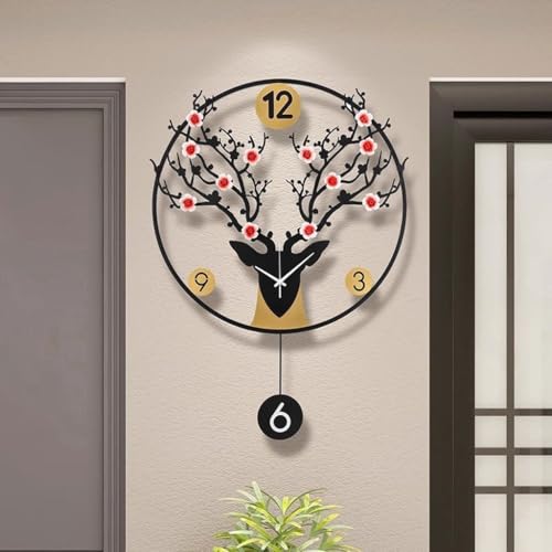 Horloge pour mur XJBTBA luxe moderne grand format design salon - 2
