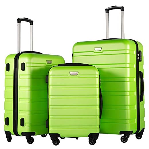 Lightweight 3 Piece Luggage Set with TSA Lock