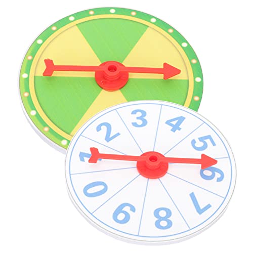 ABOOFAN 1set Prize Wheel Game Roulette Wheel for Parties Raffles Classroom Fun Smooth Rotation Exciting Surprises for Events Celebrations 2pcs