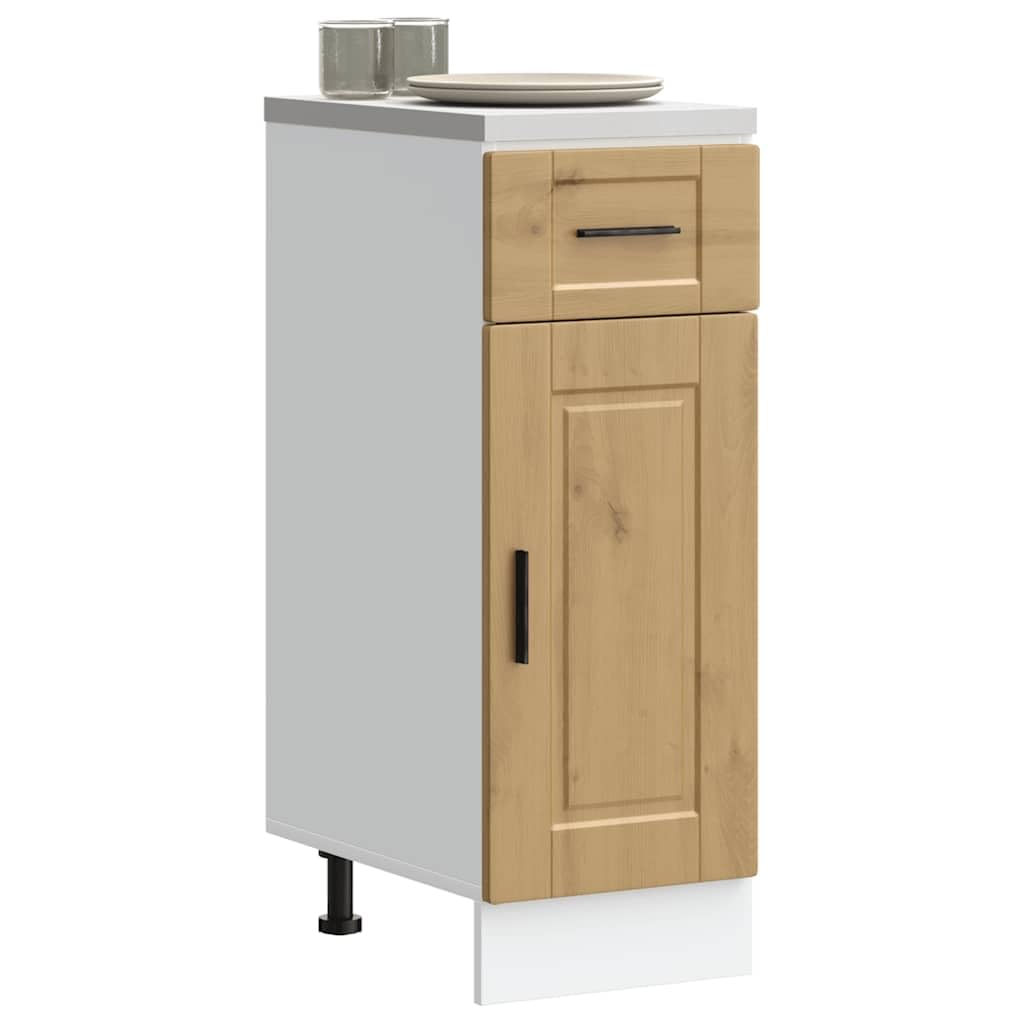 vidaXL Armoire de Cuisine Porto chêne Artisanal Bois d ingénierie
