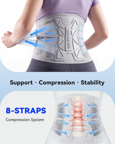 SOLOEVER Lower Back Support Brace (S-XXL, Gray) $12.99 + Free Shipping w/ Prime or on $35+ + 54% Off Code C3WWFJ67 Prime - image 5