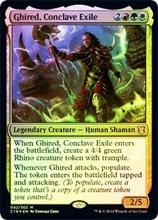 Magic The Gathering - De gran tamaño - Ghired, Cónclave Exile - Lámina - Commander 2019
