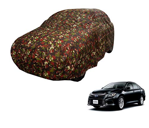 Image of Auto Hub Car Cover Compatible with Camry New with Weather Proof, Triple Stitched, Camry Car Cover Jungle Look