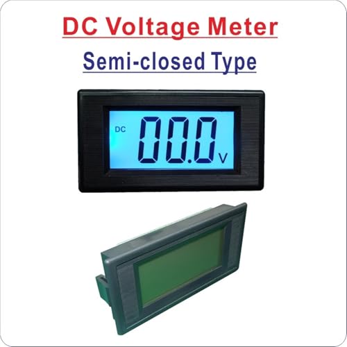 Medidor de voltaje digital LCD de dos cables YB5135D semicerrado para sistemas CC 3.5-20V 2