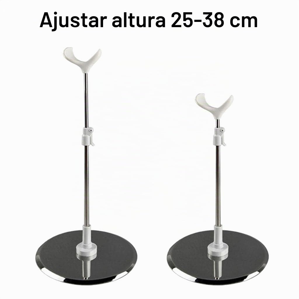 2PCS 1/3 1/4 BJD Doll Display Stand Soporte de material acero Inoxidable