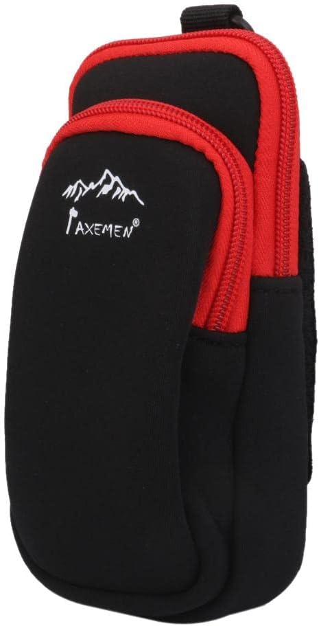 Zaino sportivo impermeabile Perfeclan con cinturino sportivo regolabile per jogging, corsa, arrampicata, escursionismo, ciclismo, Nero-L
