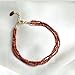 Gempires Red Jasper Multi Strand Beaded Bracelet for Women | Handmade Lightweight Gemstone Jewelry | Hypoallergenic Gold Plated Adjustable Bracelet | Stylish Everyday Wear Gift