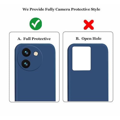 Image of A rtistque Back Cover Case for Vivo T3x 5G with Camera Protection | Shockproof TPU | Stylish Protective Design | Slim Fit | Ultra Matte | Vivo T3x 5G Back Cover - Blue