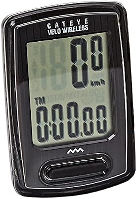 CatEye Negro COMPUTADORA Velo Wireless, Adultos Unisex, Medio