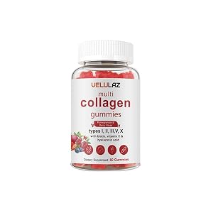 Multi Collagen Gummies - Types I II III V X-Skin Care Premium Formula Protein Supplement for Both Men