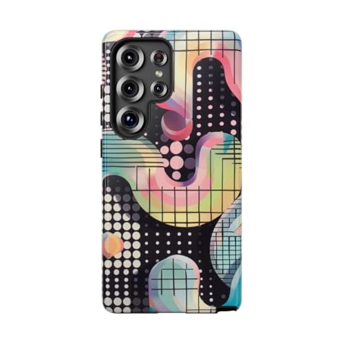 Coque Samsung S25 Ultra rigide haute finition brillante motif abstrait luxe