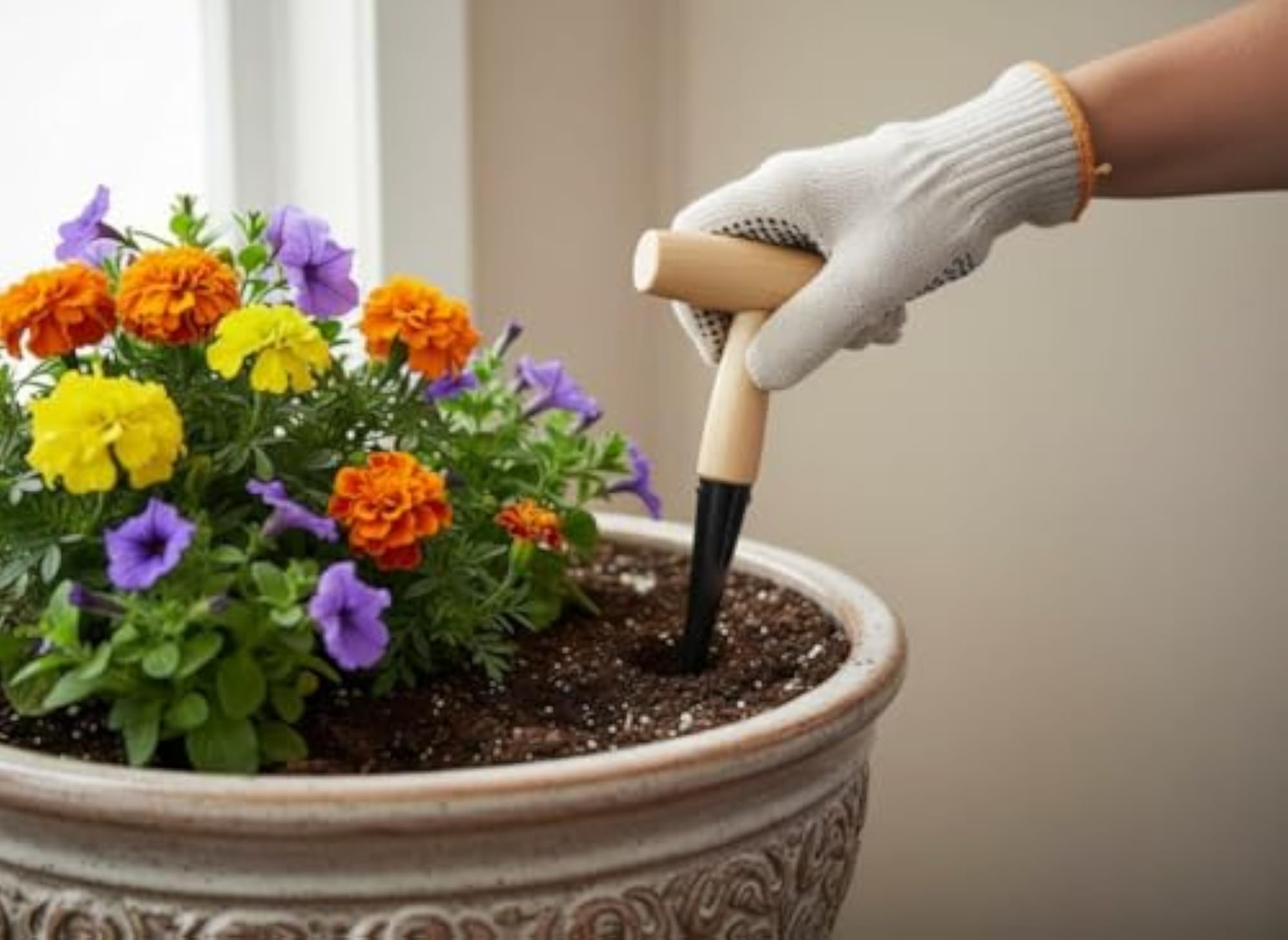 Heavy Duty Dibber Tool for Planting Seeds