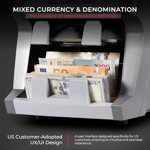 Image of Cassida Money Mixed Bill Counter I Business Grade I 2-PocketsI 9900R V2