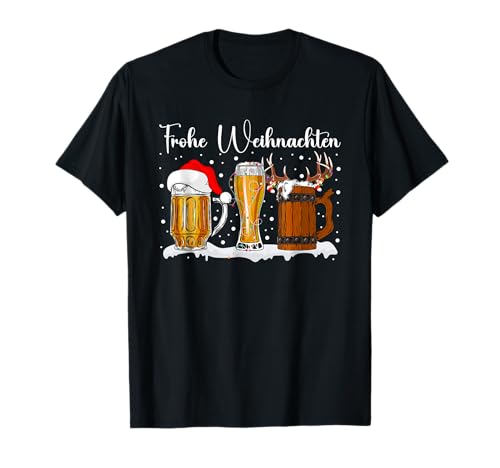 Weihnachtsoutfit Herren Weihnachten Bier Geschenke Männer T-Shirt