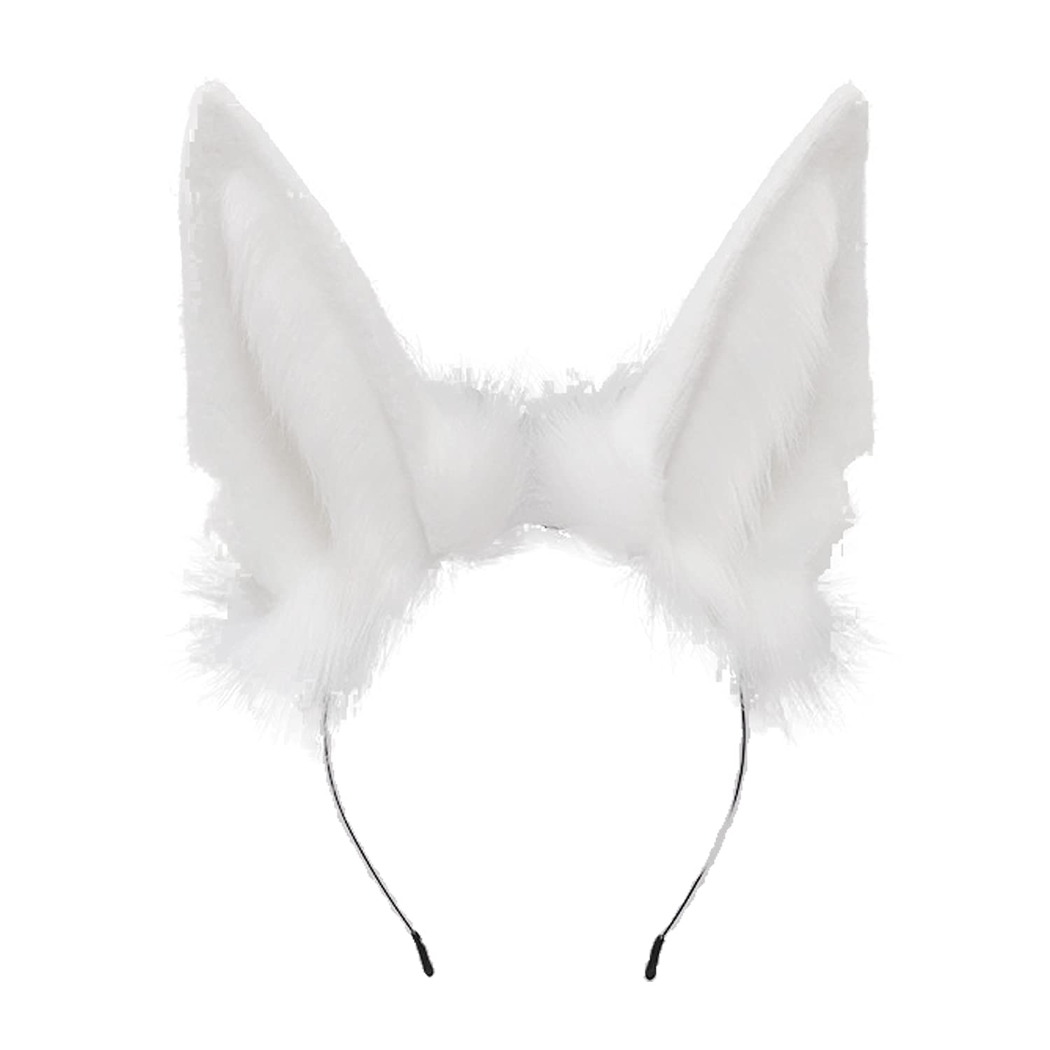 Dog Ear Women Faux Fur Headband Cosplay Headwear Animal Ears