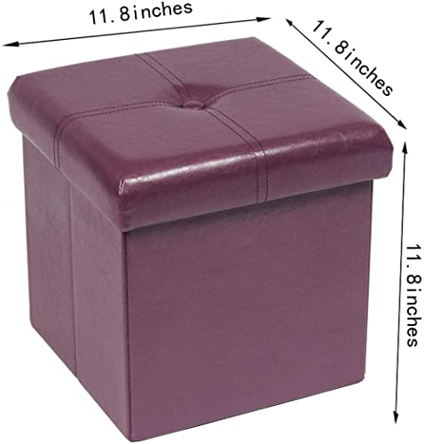 Repose-pieds cube pliable boîte de rangement jouets noire