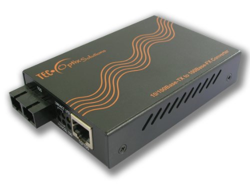 Lynn Electronics MC-100SC-MM 10/100 SC Multi-Mode TEC Optix Solutions Media Converter #1