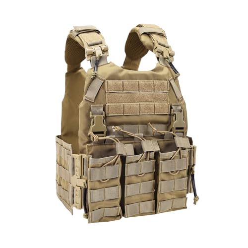 SINAIRSOFT Tactical Quick-Release Vest,Tactical Airsoft Vest,Molle Airsoft Vest for Training/Airsoft