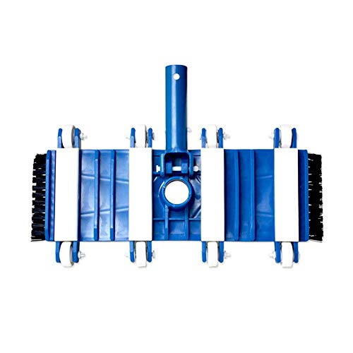 thorityau Vacuum Head With Brush, Swimming Pool Flexible Vacuum Head, Sewage Suction Pool Accessories, for Bath, Swimming Pool, 14 Inch