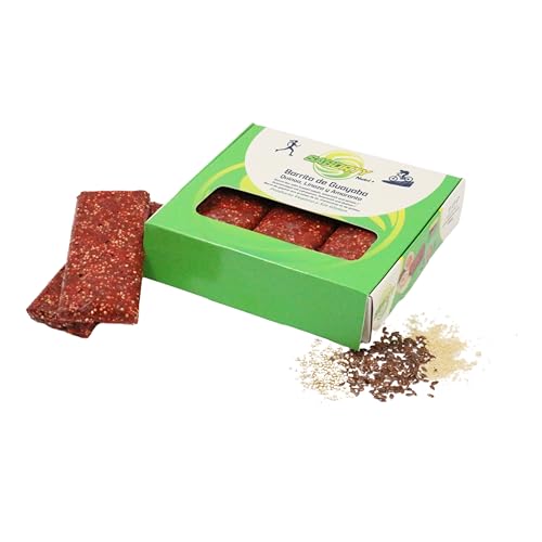 Saborty Nutri+ Barrita de Bocadillo de Guayaba con Semillas y Frutas - Vegana y Sin Gluten - Fuente de Energía Natural y Fibra - (2 Cajas de 6 Unidades, Guayaba, Quinoa, Linaza y Amaranto)