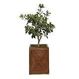 Vintage Home Macetero Artificial de 30 Pulgadas de Alto con Piedra Artificial para decoración del hogar, Verde, 32 Pulgadas