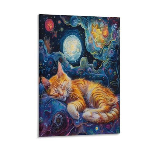 Affiche déco chat mignon pour apporter douceur et sérénité dans votre chambre