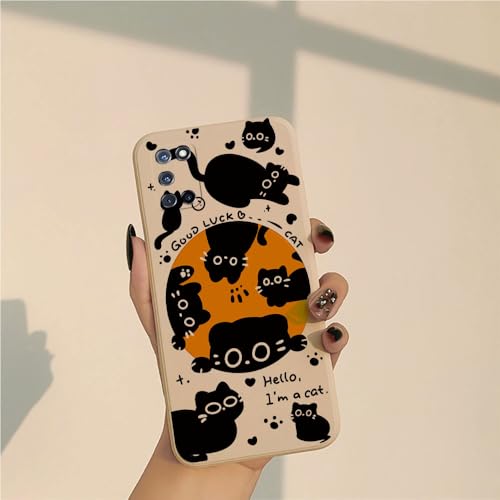 PAIXIKYZ Compatible con OPPO A52/OPPO A72/OPPO A92 - Funda Silicona Suave Bordes Rectos Protección Total Cámara