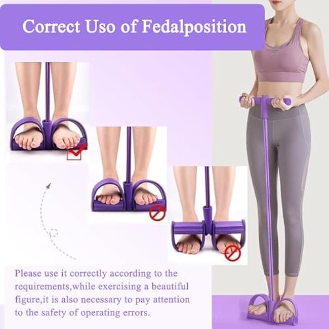 Upgrade 6-Tube Resistance Bands with Ankle Straps & Handles - 21 Levels Fitness Tubes for Ab Workouts, Strength Training, Yoga - Home Gym Equipment for Men/Women