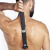 ChargeWorx Rechargeable Electric Back Shaver for Men, Extendable Long-Handle Back Razor for Hard-to-Reach Areas, Portable Body Groomer and Hair Trimmer - Adjustable Folding Handle for Smooth Shaving