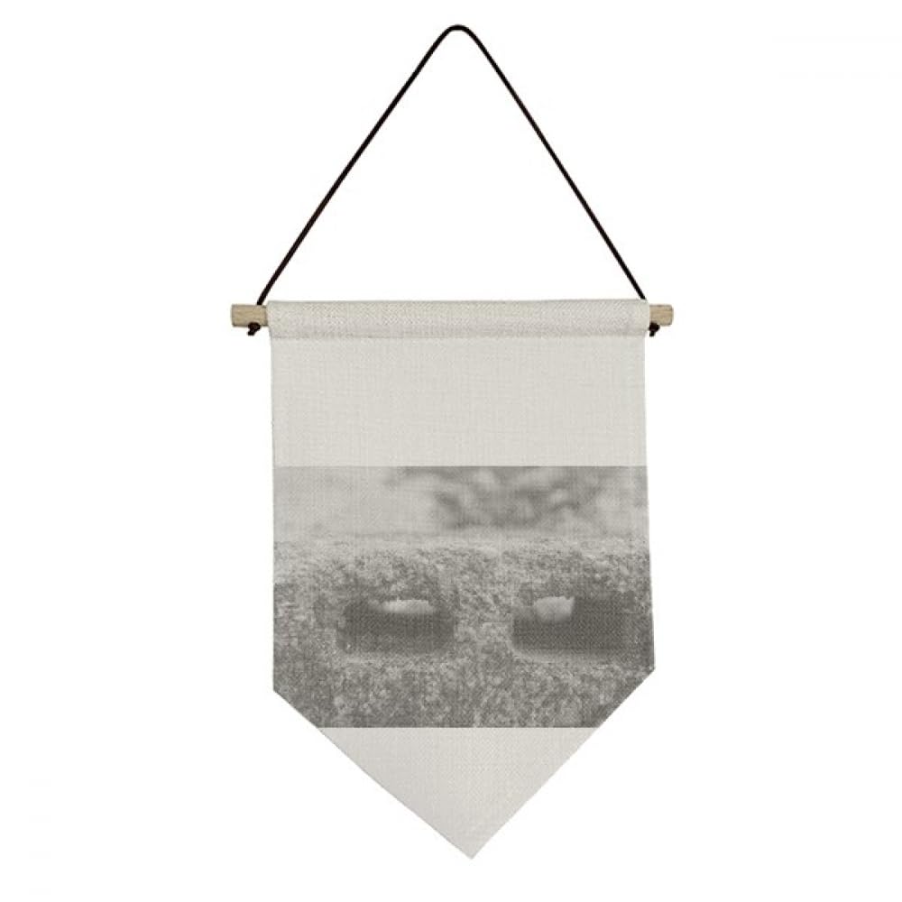 Bandera de lona textil para colgar en pared rústica moderna