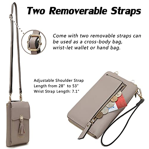 RFID-Blocking-Wallet-Womens-Small-Crossbody-Handbag-Cell-Phone-Bag-Credit-Card-Purse-with-Tassel