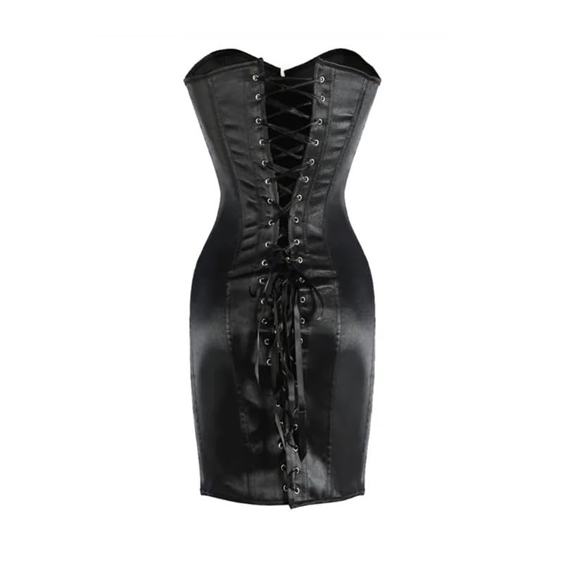 Damski seksowny gorset gorsetowy top gotycki gorset wyszczuplający | Dla długich stalowych kości tułowia Overbust Curve Shaper Body Shapewear