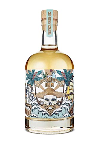 WAJOS Tropical Spiced Rum 500ml (37,8% vol) | Flavoured Rum aus Caribbean Rum, Zitrus, Bitterorange & Kokos | tropisch, fruchtig | Männer Geschenk