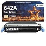 642A Black Toner Cartridges Compatible for HP 642A CB400A Toner Cartridge for HP Color CP4005 CP4005n CP4005dn Printers 1-Pack