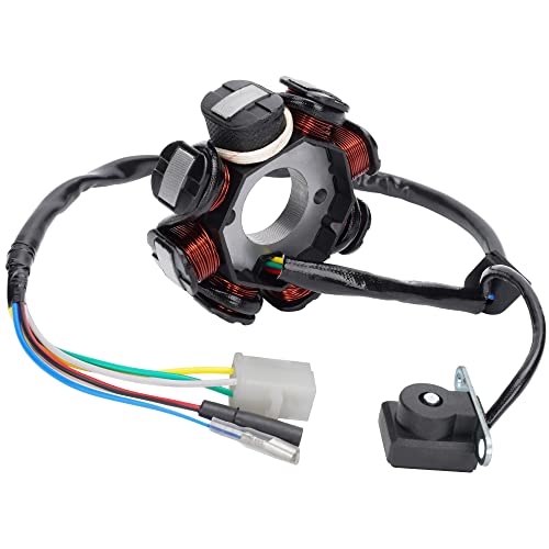Image of Ignition Stator Magneto 8 Coil 5 Wires for 50cc-150cc GY6 4-Stroke Engine | High-Temperature, Flame-Retardant Wire for Better Insulation, Increased Tensile Strength, Increased Power Generation
