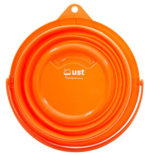 ust flexware collapsible bucket with strong, flexible, compact, BPA free design and sturdy handle for hiking, backpacking, camping and outdoor survival by ust - Image 2