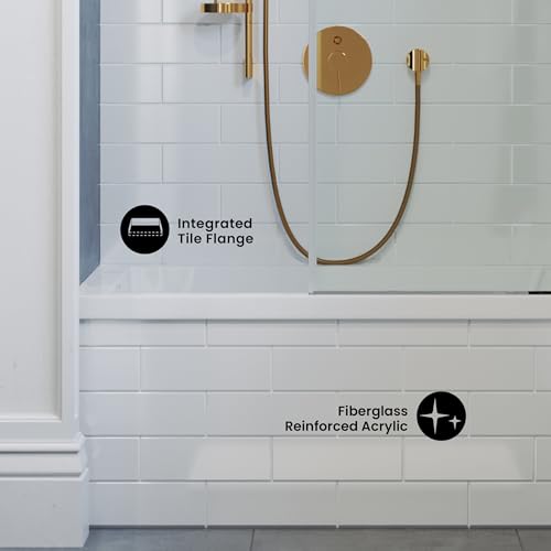 Image of Swiss Madison Voltaire 48 inch x 32 inch Left-Hand Drain Alcove Bathtub