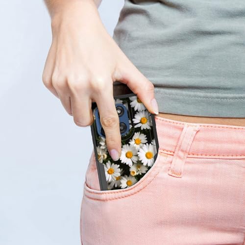 CICPLKSE for Moto Edge 2025 Case,Dual Layer Heavy Duty Hybrid Shockproof Hard PC Soft Silicone TPU Bumper Protective Cover Case for Motorola Moto Edge 2025,Cute Daisy Flower - image 5