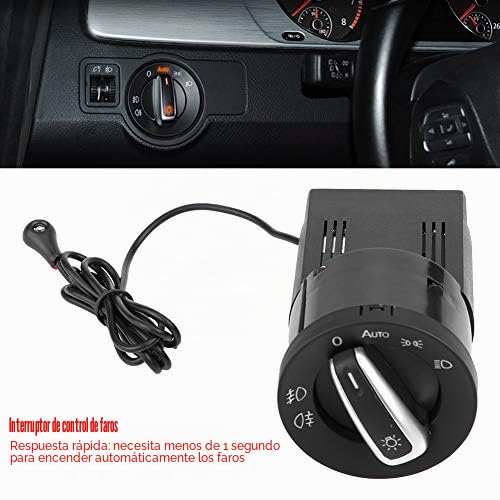 Interruptor de faro con módulo de sensor de luz automático para Mk4 5