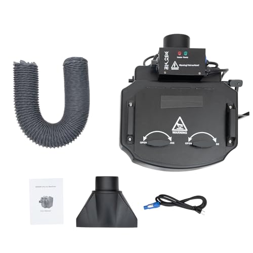 Professional Stage Smoke Fog Machine, 6000W CO2 Jet Stage Effect Dry Ice Machine, Portable Dry Ice Low Lying Fog Machine, 2152ft² Coverage Halloween Wedding Disco Club Christmas Party DJ Stage Fogger