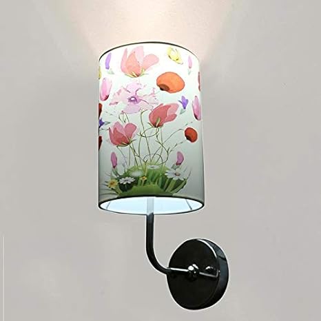 LIGHT ANGLE Handmade Standard Decorative Round Wall Lamp Shade Wall Light (Multi Color Wall Lamp) (Multi Color 3)