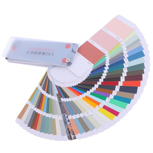 DOITOOL Carte de Couleurs Industrielle Teintes Échantillons de Peinture Métallique et Non Métallique Palette Pratique pour Décoration et Projets Extérieurs Outil de de Teintes
