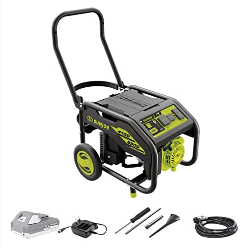 Sun Joe SJG4100LP Portable Propane Generator | Push-Button Electric + Recoil Start | Power Cooling...