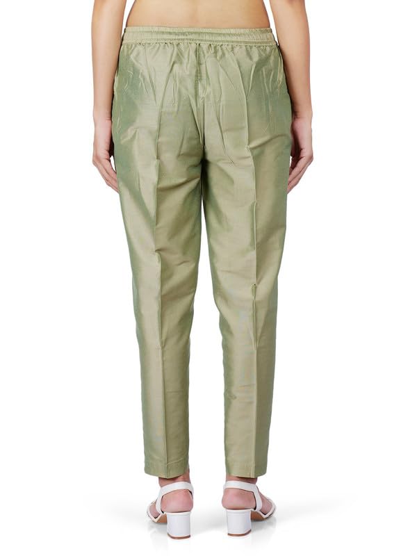 Image of Trouser Pants for Women,Stylish Trousers for Woman for Kurti Relaxed & Regular Straight fit Palazzo,Ethnic Bottom Formal Pants for Women Office wear Casual & Daily Use