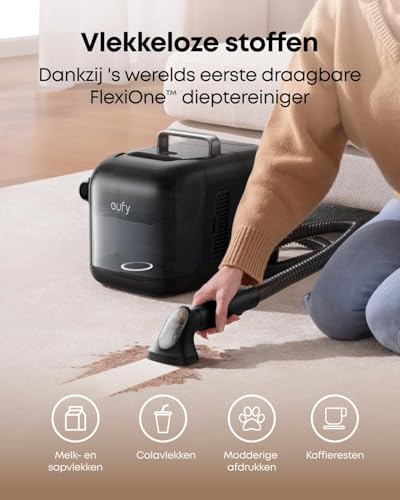 Eufy Omni E28 Robotstofzuiger met Dweil, 20.000Pa Zuigkracht, Draagbare Dieptereiniger, Haarvrije DuoSpiral Borstels, Hoekreiniging - Afbeelding 5
