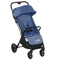 Nurse Kinderwagen, bis zu 22 kg, automatisches Zusammenklappen, Aufhängung, hohe Rückenlehne, Blau