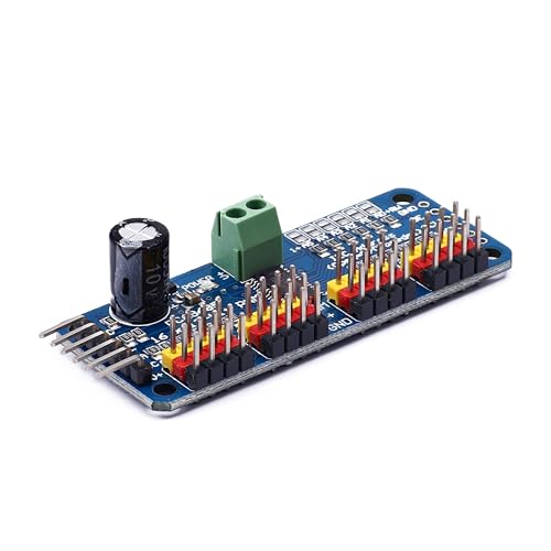 Teyleten Robot PCA9685 16 Channel 12 bit PWM Servo Motor Driver I2C IIC Module for MG90S SG90 MG995 Compatible with Arduino Raspberry Pi (2pcs) - Image 3