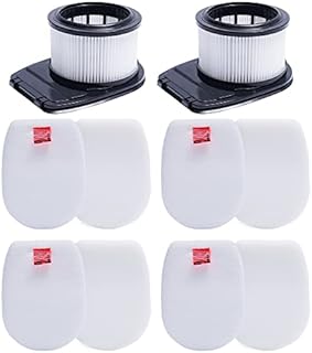 KEEPOW Filters for Shark Hoover IZ300UK,IZ300UKT, IZ320UK , IZ320UKT Filters for Liftaway Anti Hair Wrap Cordless Vacuum Cleaners, 2 Hepa Filters, 4 Vacuum Filters for Shark Replacement Kit