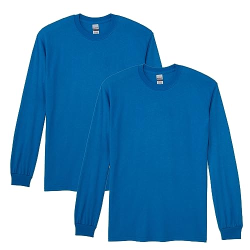 Image of Gildan Adult DryBlend Long Sleeve T-Shirt, Style G8400, 2-Pack