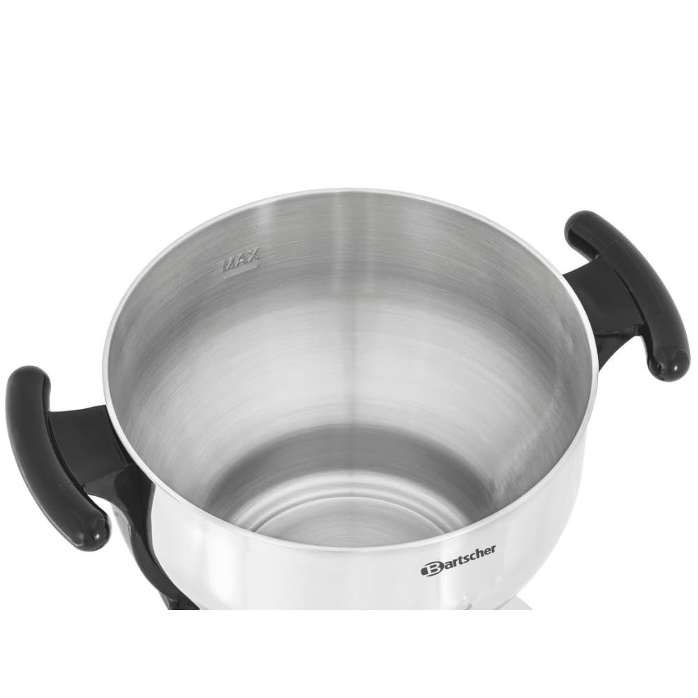 MBH - Samovar Profesional 3L para Hostelería. Hervidor de Agua Industrial con Tetera de Acero Inoxidable